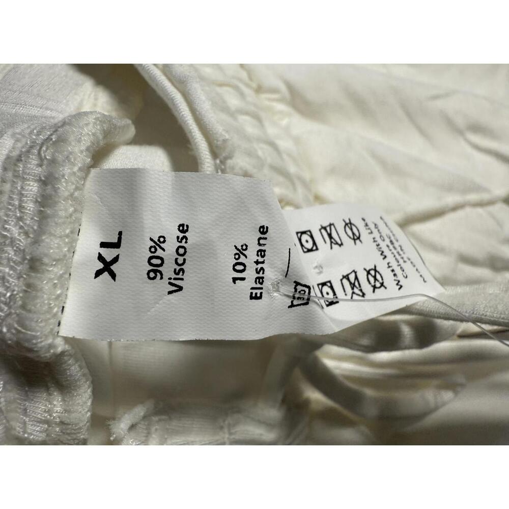 NWT Halara Shorts soft elastic waist drawstring White XL - Picture 3 of 6